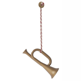 Maileg Metalen Trompet Ornament, Trumpet, Goud