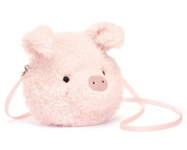 Jellycat Tasje, Little Pig Bag, 19cm