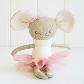 Alimrose Knuffel Muis, Missie Mouse Ballerina Small, 24cm