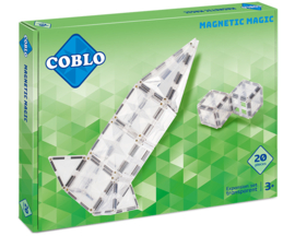 Coblo magnetische tegels transparant 20 stuks