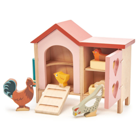 Poppenhuis Huisdierenset - Kippenhok  - Tender Leaf Toys