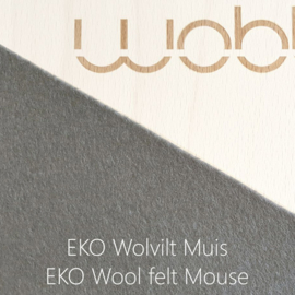 Wobbel original linnen / whitewash – vilt muis