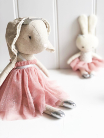 Alimrose Knuffel Konijn, Layla Bunny Blush Sparkle, 40 cm