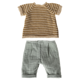 Maileg Kledingset voor konijn Size 3, Knitted shirt and pants