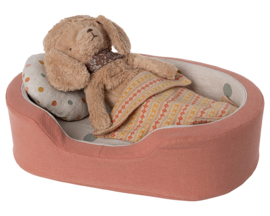 Maileg Knuffel Hondenmand, Dog basket - Coral