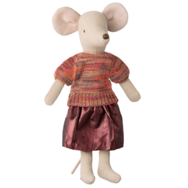Maileg Rokje en gebreide trui -Skirt and Knitted blouse - moeder muis