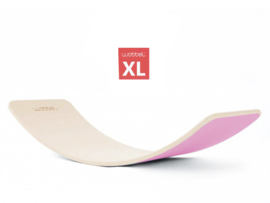 Wobbel XL linnen / whitewash - vilt poeder roze - vanaf 140 cm