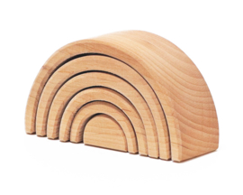 Grimm's houten Regenboog 6-delig, Naturel, Mini