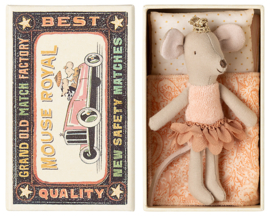 Maileg Prinses muis in doosje, Little sister Princess mouse III