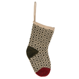 Maileg Kerst Sok, Christmas Stocking - Winter green, 26 cm