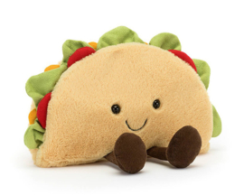 Jellycat Knuffel Taco, Amuseable Taco, 17cm