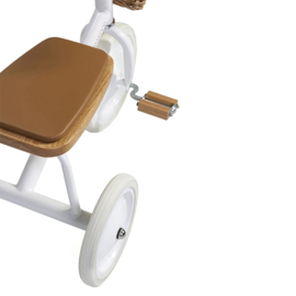 Banwood Trike Driewieler - wit - met duwstang en mandje