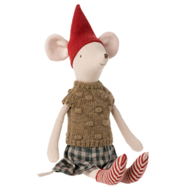 Maileg Muis, Christmas Mouse Medium Girl, 37cm