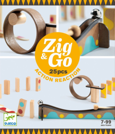 Djeco Zig & Go, Actie-Reactie-Baan, 25-delig