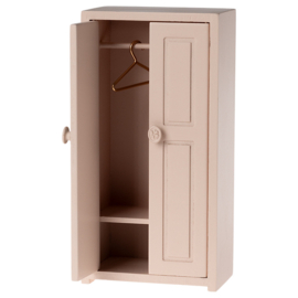 Maileg Houten Kledingkast voor muizen, Closet, Mouse - Light rose