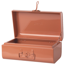 Maileg Metalen Opbergkoffer, Storage suitcase, Rozerood