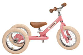 Trybike Steel 2-in-1 loopfiets vintage roze