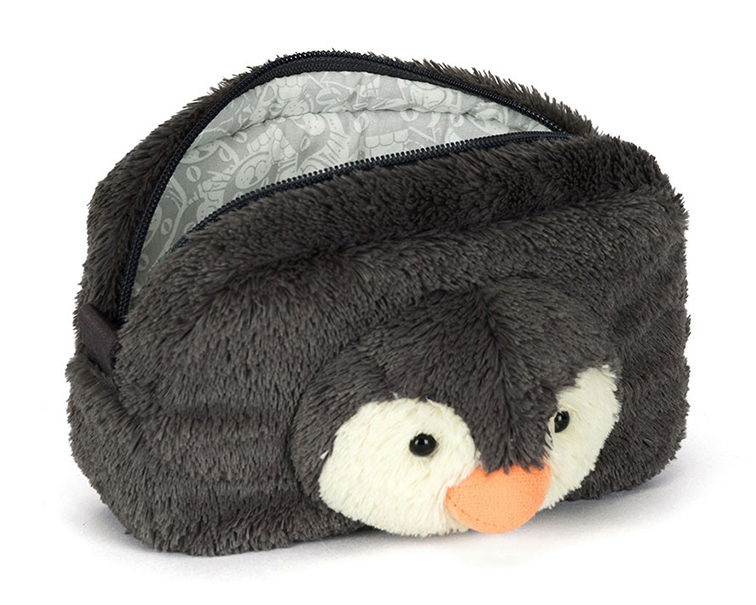 Jellycat Pinguin Etui, Peanut Penguin Pouch, 19cm