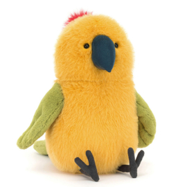 Jellycat Knuffel Papegaai, Budgeby Parrot, 26cm