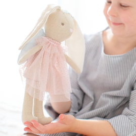 Alimrose Knuffel Konijn, Mini Angel Bunny Pink, 27 cm