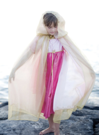Prinsessen Cape Goud/roze, Royal Princess Cape, 5-7 jaar