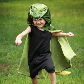 Great Pretenders Dino Cape Tyrannosaurus Rex, T-Rex Hooded Cape, 4-5 jaar