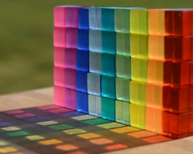 Bauspiel Blokkenset Lucent Cubes 100-delig