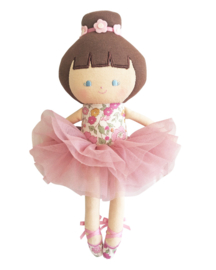 Alimrose Knuffelpop, Baby Ballerina Rose Garden, 25 cm