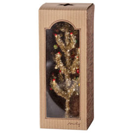 Maileg Miniatuur Kerstboom, Christmas tree - Gold, Red and green, 25cm