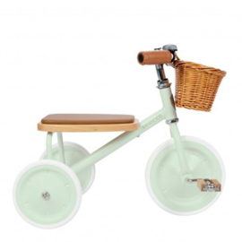 Banwood Trike Driewieler - Mint - met duwstang en mandje