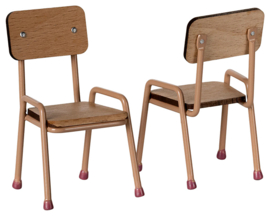 Maileg Tafel met Stoelen voor Muizen, Table and Chair Set Mouse, Dark powder