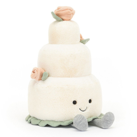 Jellycat Knuffel Bruidstaart, Amuseable Wedding Cake, 28cm