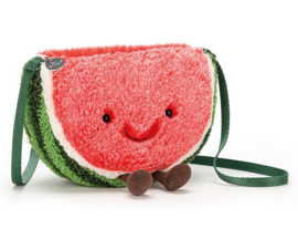 Jellycat Watermeloen Tasje, Amuseable Watermelon Bag, 21cm