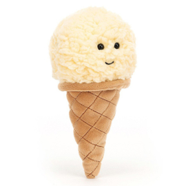 Jellycat Knuffel Ijsje, Irresistible Ice Cream Vanilla, 18cm