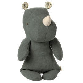 Maileg Knuffel Neushoorn Safari Friends Rhino Small, Pine