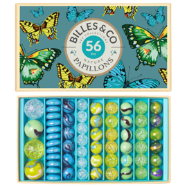 Billes & Co Knikkers in doosje, Papillons/Vlinders, 52 stuks