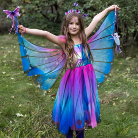 Vlinderjurk met vleugels en haarband, Butterfly Twirl Dress & Wings, 3-4 jaar