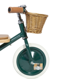 Banwood Trike Driewieler - Groen - met duwstang en mandje