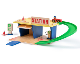 Moulin Roty houten Tankstation