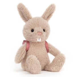 Jellycat Knuffel Konijntje met rugzak, Backpack Bunny