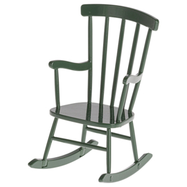 Maileg Schommelstoel voor Muizen, Rocking chair - Dark Green