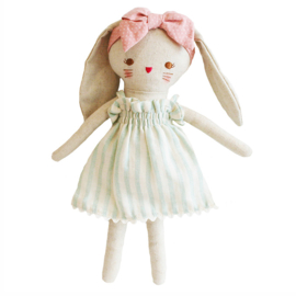 Alimrose Knuffel Konijn, Bopsy Bunny, Sage Stripe, 26 cm