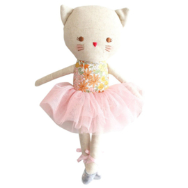 Alimrose Knuffel Poes, Odette Kitty Ballerina - Sweet Marigold, 25 cm