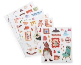 Moulin Roty Kleurboek / Stickerboek, Les Minouchkas