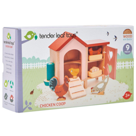 Poppenhuis Huisdierenset - Kippenhok  - Tender Leaf Toys