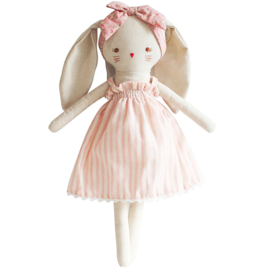 Alimrose Knuffel Konijn, Large Bopsy Bunny, Pink Stripe, 40 cm
