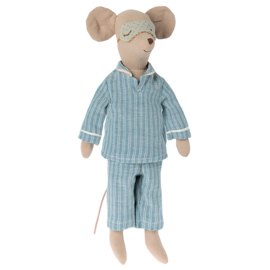 Maileg Muis, Medium mouse in Pyjamas, 34cm