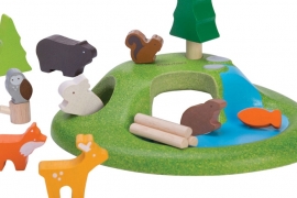 Plan Toys Houten Bosdieren 'Animal Set'