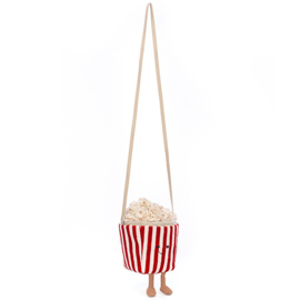 Jellycat Popcorn Tasje, Amuseable Popcorn Bag, 19cm