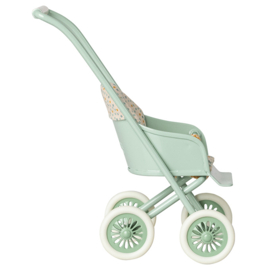 Maileg metalen kinderwagen/buggy, Stroller Micro, Mint